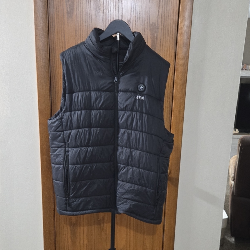 Heated Black Puffer Vest